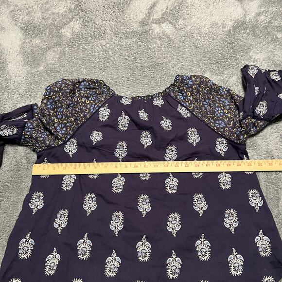 Sundance Shirt Women Small P Embroidered Lost in Time Top Eclipse Myriad Balloon - Picture 4 of 7